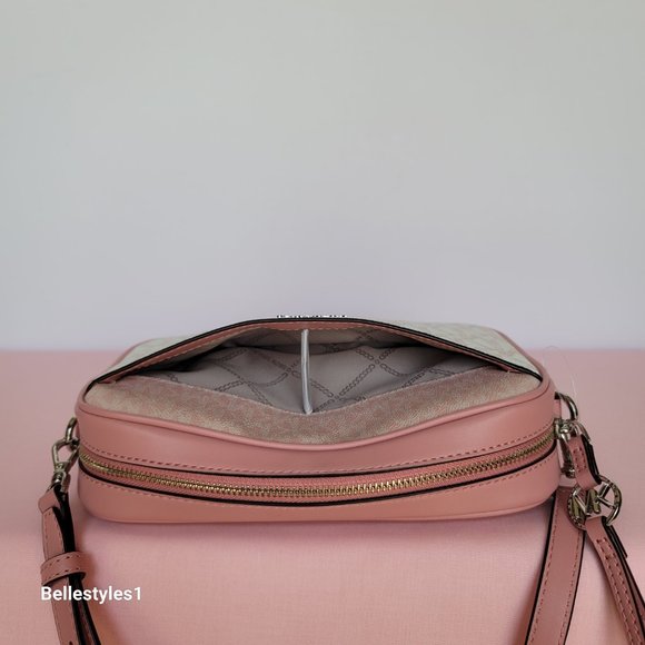 MICHAEL KORS Signature Logo Jet Set Charm Large East West Camera Crossbody⭐ - Picture 8 of 16